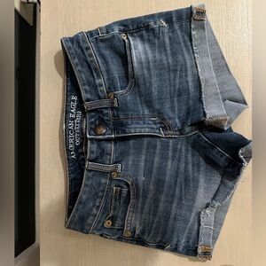 American Eagle Outfitters Women’s Dark Blue Denim Shorts